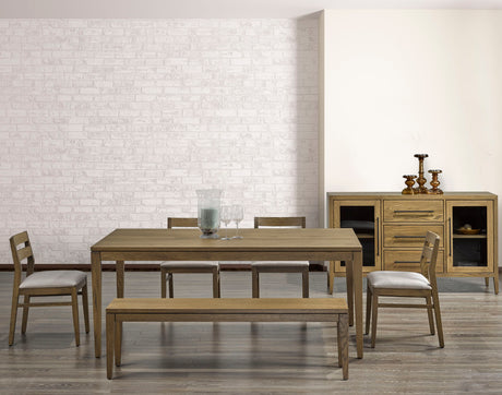 Bench as Shown | Cardinal Woodcraft Vega Bench | Valley Ridge Furniture