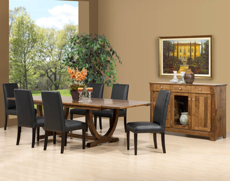 Table as Shown | Cardinal Woodcraft Versailles Dining Table | Valley Ridge Furniture