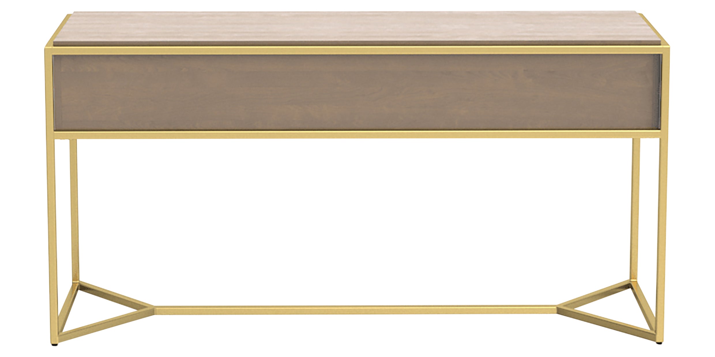 Pecan Washed &amp; GL Metal Gold | Canadel Modern Buffet 6030 | Valley Ridge Furniture