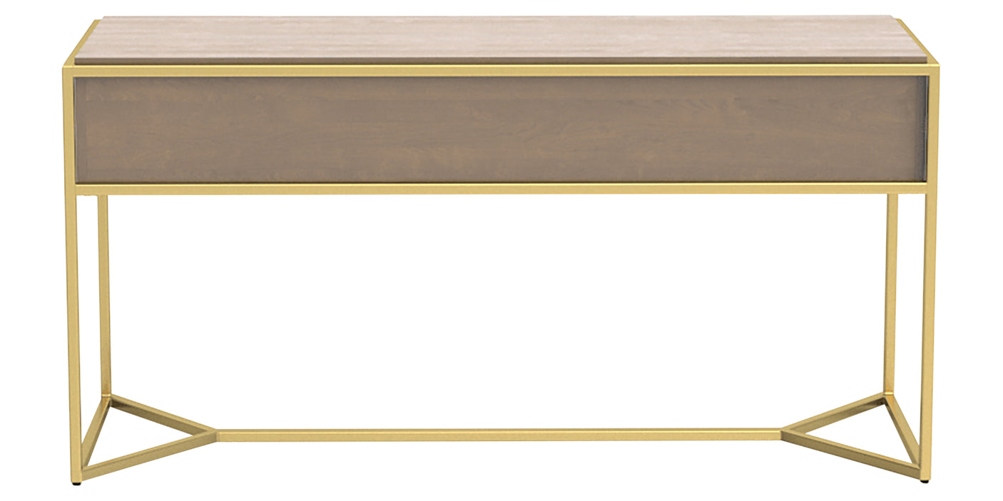 Pecan Washed & GL Metal Gold | Canadel Modern Buffet 6030 | Valley Ridge Furniture