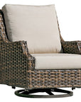 Swivel Gliding Club Chair | Ratana Whidbey Island Collection | Valley Ridge Furniture