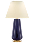 Denim Porcelain & Natural Percale | Penelope Table Lamp | Valley Ridge Furniture