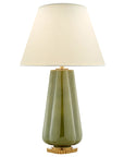 Green Porcelain & Natural Percale | Penelope Table Lamp | Valley Ridge Furniture