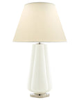 White Porcelain & Natural Percale | Penelope Table Lamp | Valley Ridge Furniture