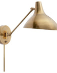 Hand-Rubbed Antique Brass with Hand-Rubbed Antique Brass | Charlton Wall Light | Valley Ridge Furniture