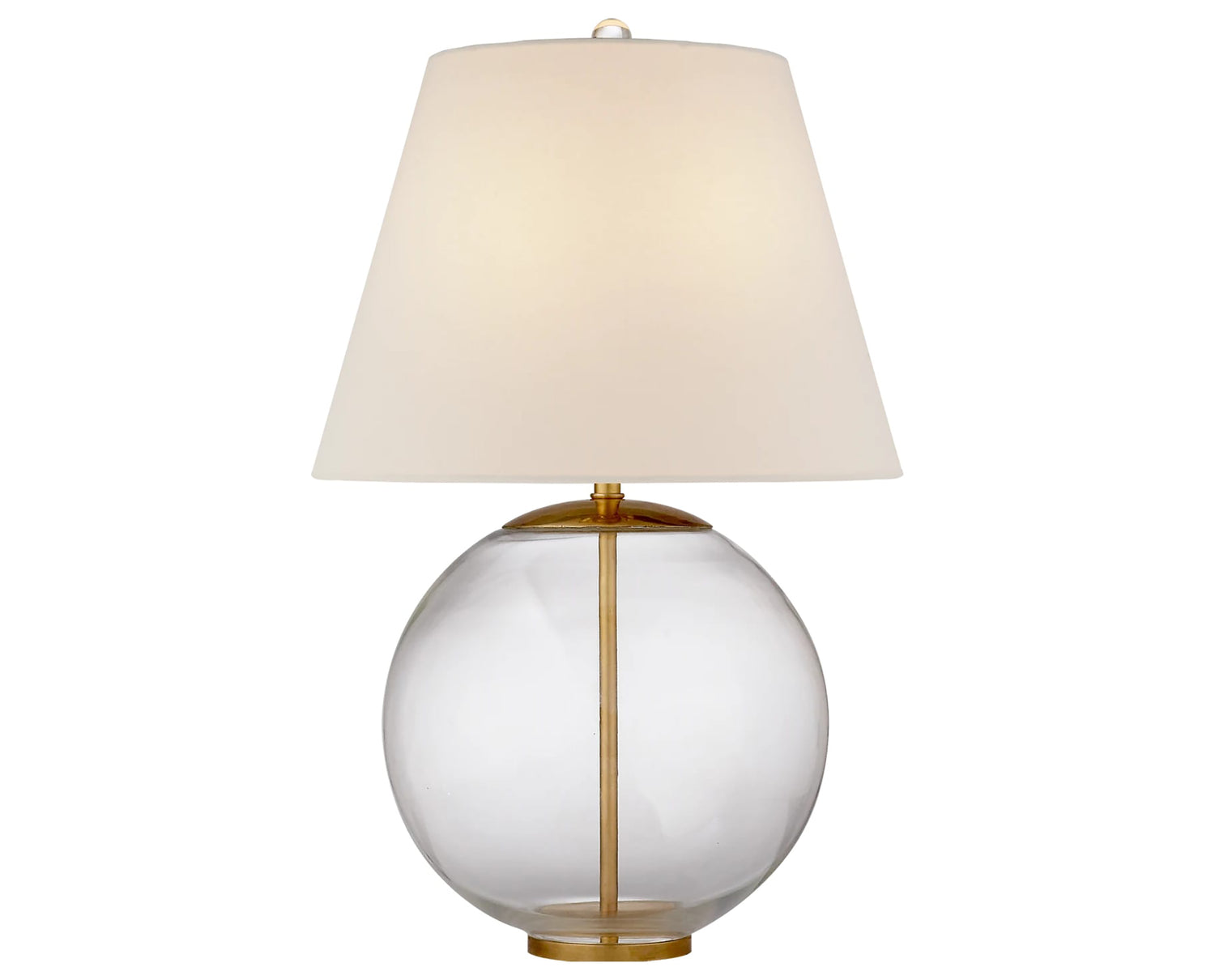 Clear Glass & Linen | Morton Table Lamp | Valley Ridge Furniture
