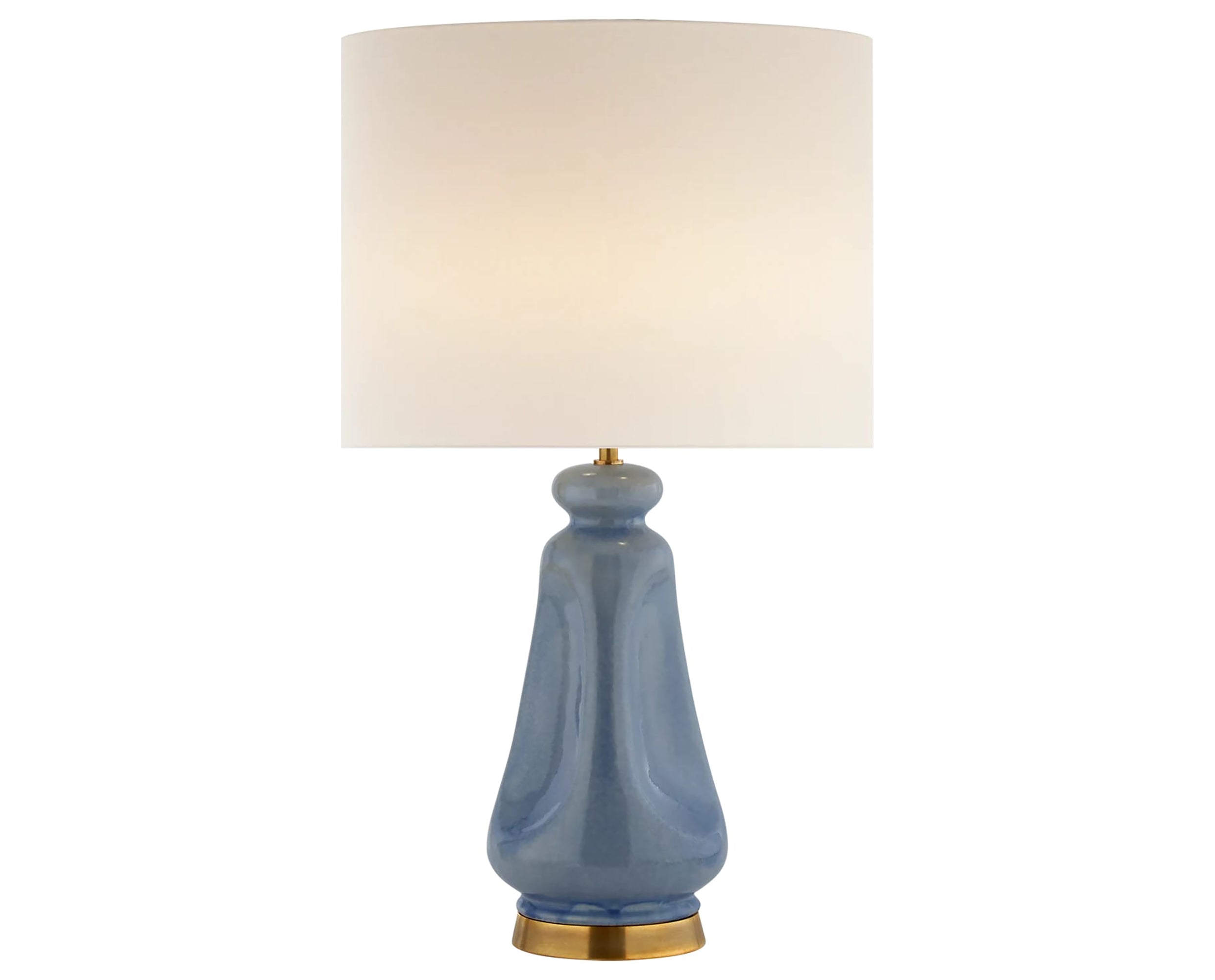 Polar Blue Crackle & Linen | Kapila Table Lamp | Valley Ridge Furniture