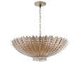 Burnished Silver Leaf | Hampton Large Chandelier | Valley Ridge Furniture
