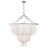 Burnished Silver Leaf and White Acrylic | Jacqueline Two-Tier Chandelier | Valley Ridge Furniture