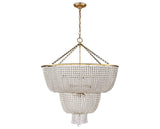 Hand-Rubbed Antique Brass and Clear Glass | Jacqueline Two-Tier Chandelier | Valley Ridge Furniture