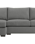 Douglas Fabric Charcoal with Fossil Hardwood | Camden Axel 2-Piece Sectional | Valley Ridge Furniture