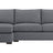 Douglas Fabric Eclipse with Fossil Hardwood | Camden Axel 2-Piece Sectional | Valley Ridge Furniture