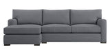 Douglas Fabric Eclipse with Fossil Hardwood | Camden Axel 2-Piece Sectional | Valley Ridge Furniture