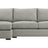Douglas Fabric Ice with Fossil Hardwood | Camden Axel 2-Piece Sectional | Valley Ridge Furniture