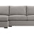 Douglas Fabric Nickel with Fossil Hardwood | Camden Axel 2-Piece Sectional | Valley Ridge Furniture