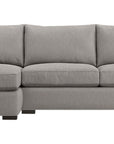 Douglas Fabric Nickel with Fossil Hardwood | Camden Axel 2-Piece Sectional | Valley Ridge Furniture