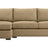 Douglas Fabric Peat with Fossil Hardwood | Camden Axel 2-Piece Sectional | Valley Ridge Furniture