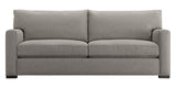 Douglas Fabric Nickel with Fossil Hardwood | Camden Axel Sofa | Valley Ridge Furniture