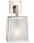 Polished Nickel & Frosted Glass | Ojai Small Sconce | Valley Ridge Furniture
