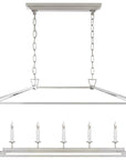 Polished Nickel | Darlana Medium Linear Lantern | Valley Ridge Furniture