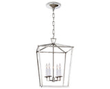 Polished Nickel | Darlana Small Lantern | Valley Ridge Furniture