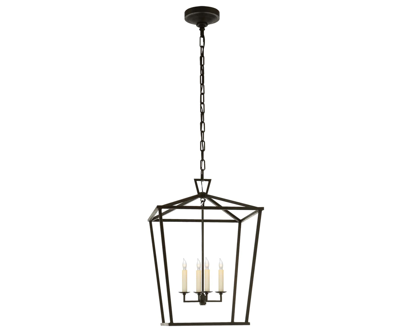 Aged Iron | Darlana Medium Lantern | Valley Ridge Furniture