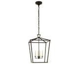 Aged Iron | Darlana Medium Lantern | Valley Ridge Furniture