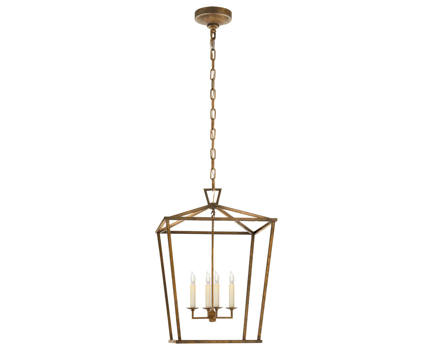 Gilded Iron | Darlana Medium Lantern | Valley Ridge Furniture