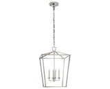 Polished Nickel | Darlana Medium Lantern | Valley Ridge Furniture