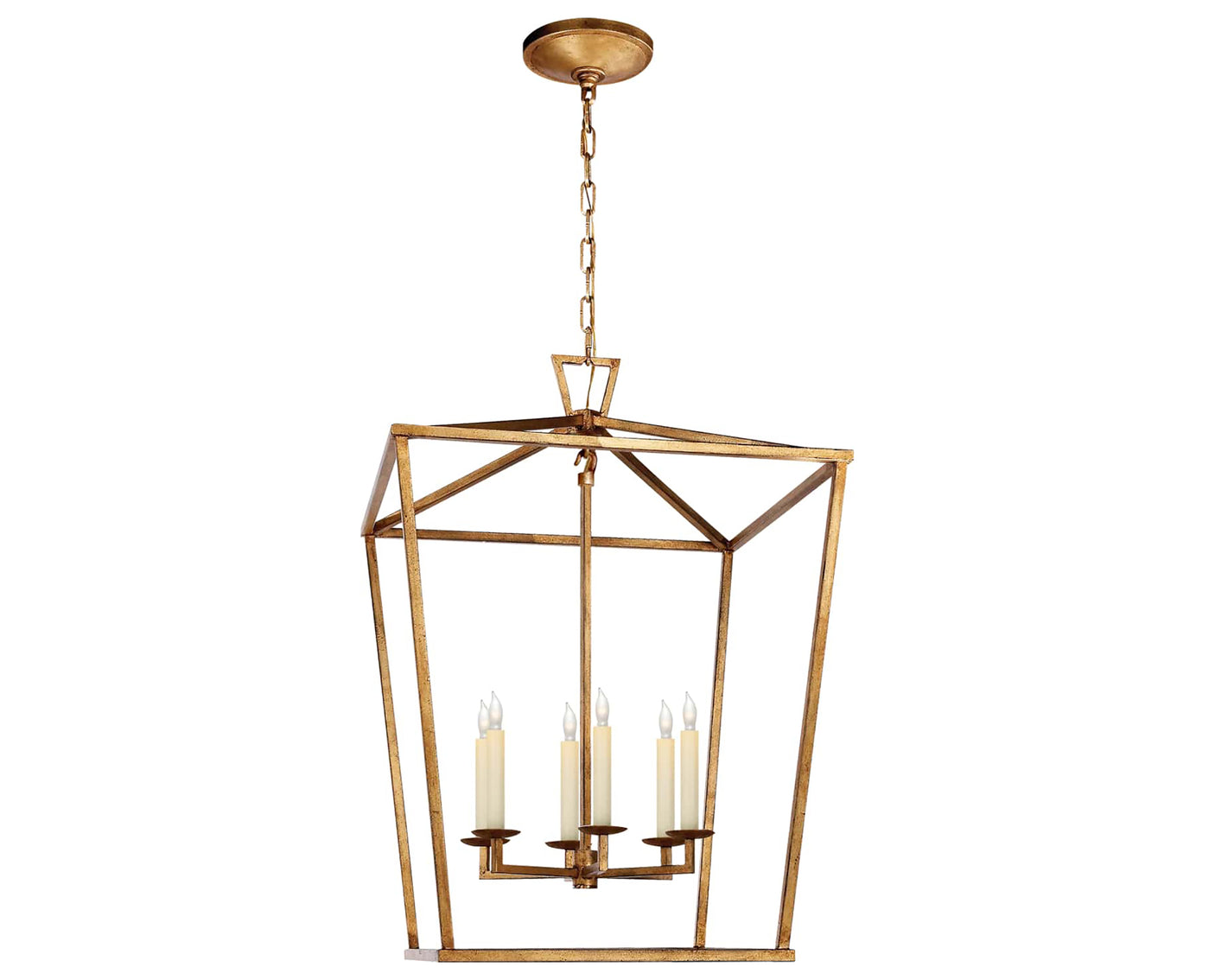 Gilded Iron | Darlana Large Lantern | Valley Ridge Furniture