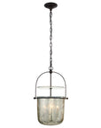 Aged Iron & Mercury Glass | Lorford Small Smoke Bell Lantern | Valley Ridge Furniture