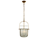 Gilded Iron & Mercury Glass | Lorford Small Smoke Bell Lantern | Valley Ridge Furniture