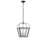 Bronze & Clear Glass | Riverside Small Square Lantern | Valley Ridge Furniture