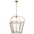 Antique-Burnished Brass & Clear Glass | Riverside Medium Square Lantern
