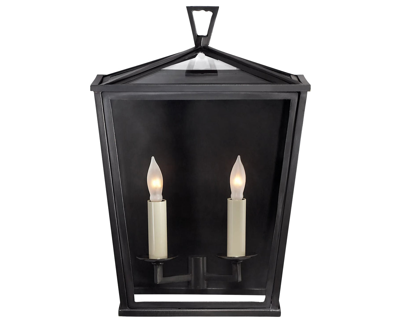 Bronze & Clear Glass | Darlana Small 3/4 Lantern | Valley Ridge Furniture