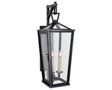 Bronze & Clear Glass | Darlana Small Tall Bracketed Wall Lantern | Valley Ridge Furniture