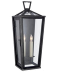 Bronze & Clear Glass | Darlana Small Tall 3/4 Wall Lantern | Valley Ridge Furniture