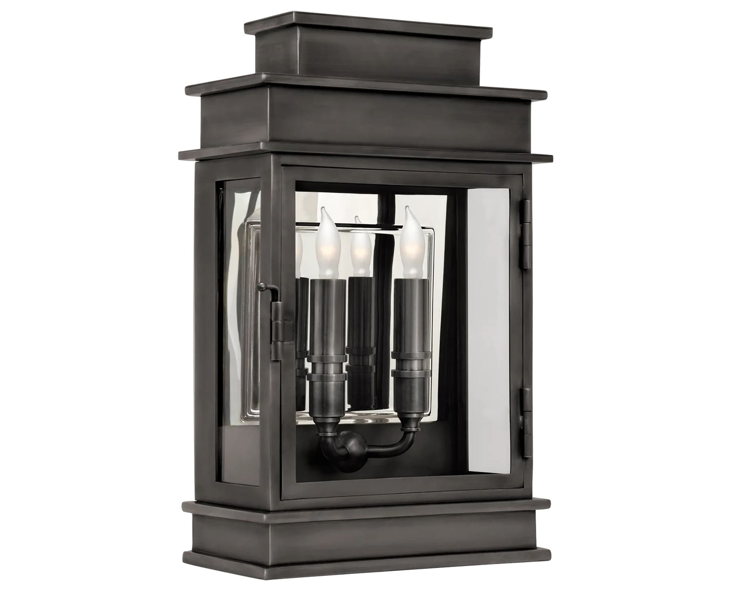 Bronze & Clear Glass | Linear Lantern Short | Valley Ridge Furniture