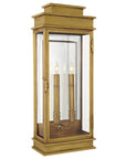 Antique-Burnished Brass & Clear Glass | Linear Lantern Tall | Valley Ridge Furniture