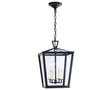 Bronze & Clear Glass | Darlana Small Hanging Lantern | Valley Ridge Furniture
