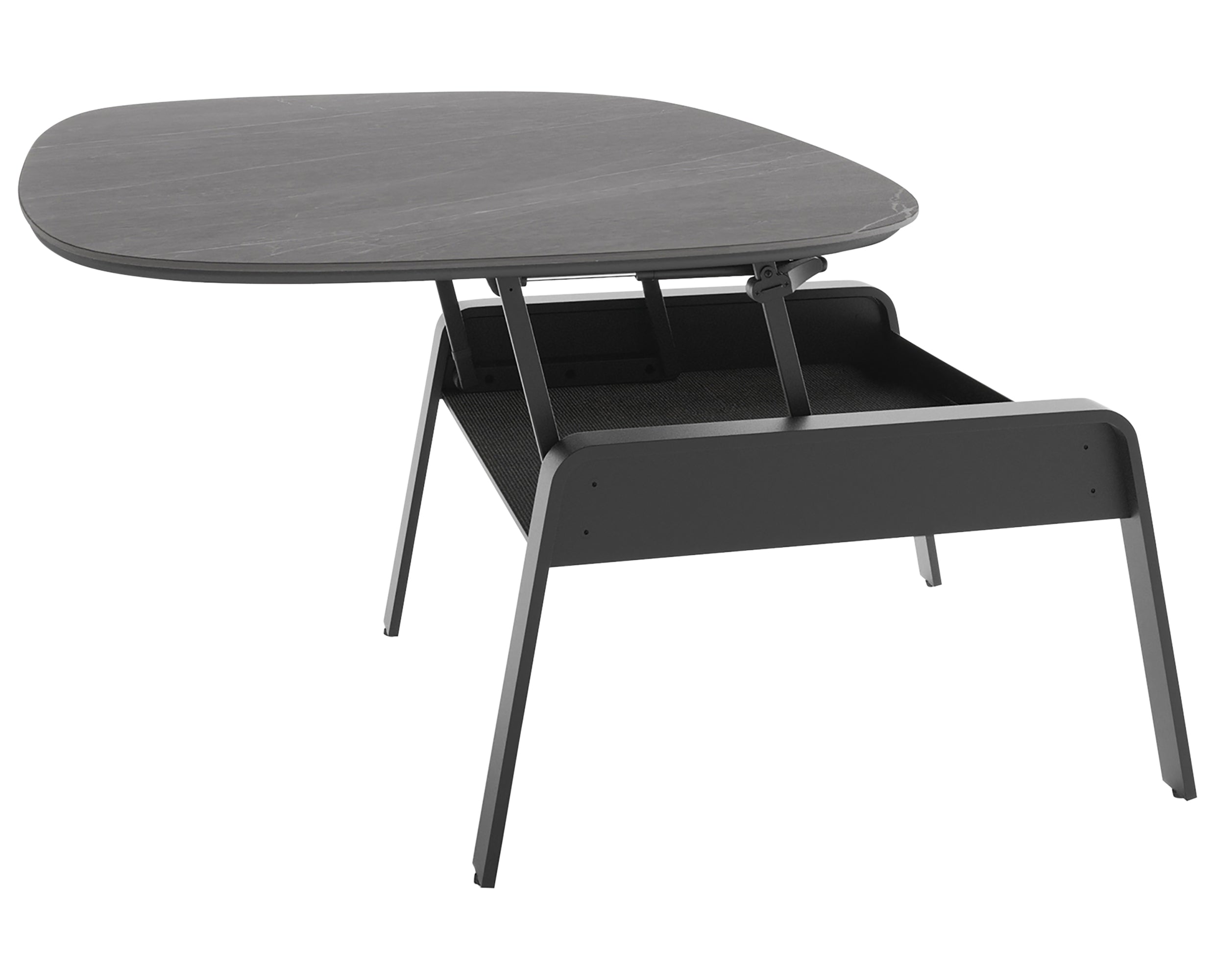 Alto Grey Porcelain &amp; Black Steel | BDI Cloud 9 Lift Coffee Table | Valley Ridge Furniture