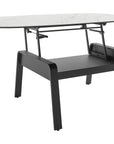 Cirrus White Porcelain & Black Steel | BDI Cloud 9 Lift Coffee Table | Valley Ridge Furniture