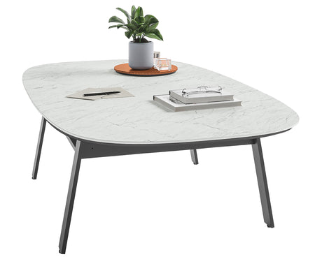Cirrus White Porcelain & Black Steel | BDI Cloud 9 Lift Coffee Table | Valley Ridge Furniture