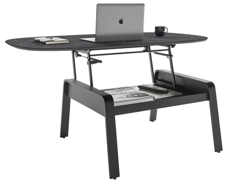 Nimbus Black Porcelain & Black Steel | BDI Cloud 9 Lift Coffee Table | Valley Ridge Furniture