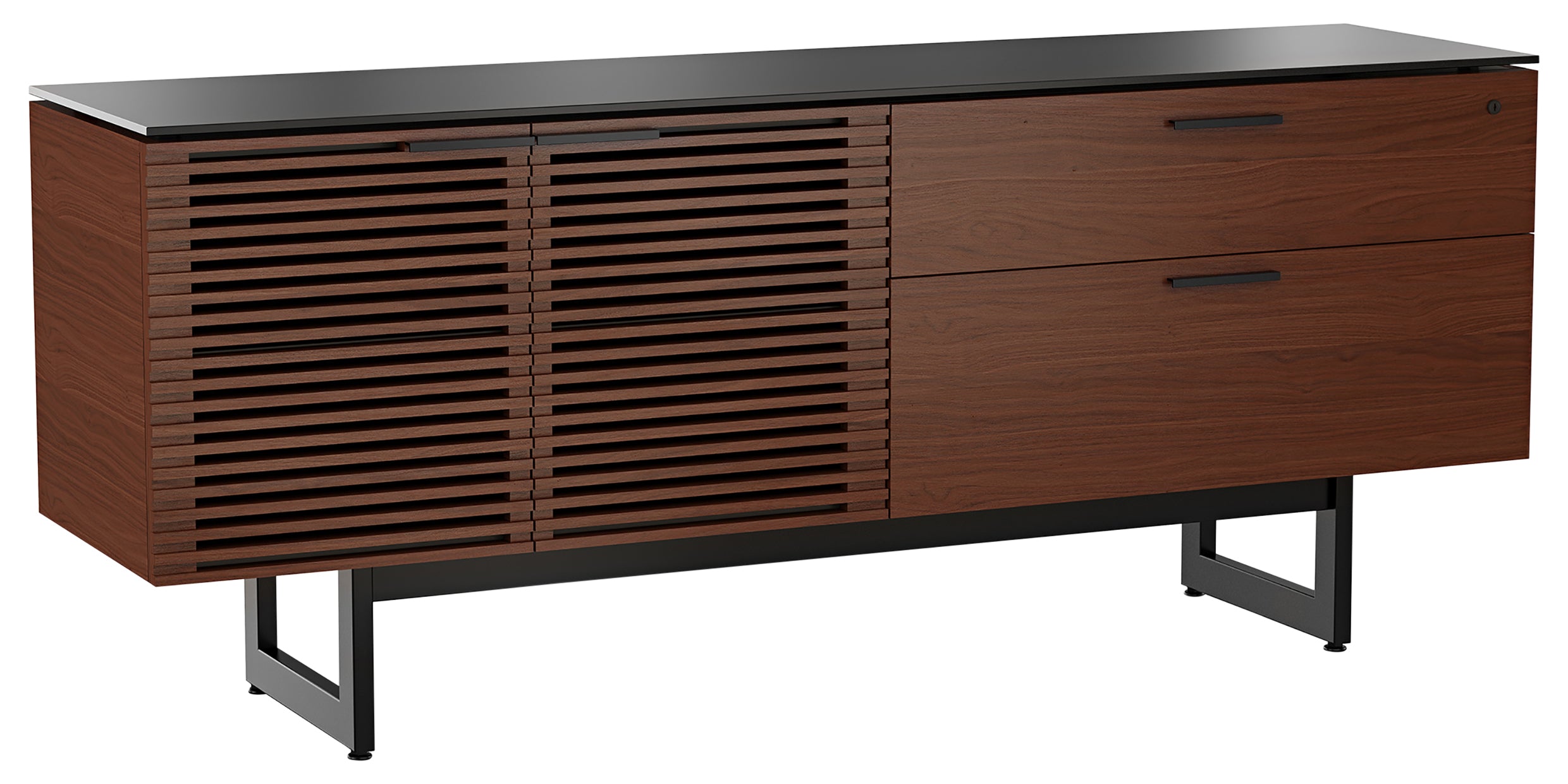 Office credenza shop with file drawer
