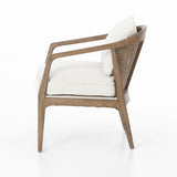 Knoll Natural Fabric with Distressed Natural Parawood | Alexandria Accent Chair | Valley Ridge Furniture