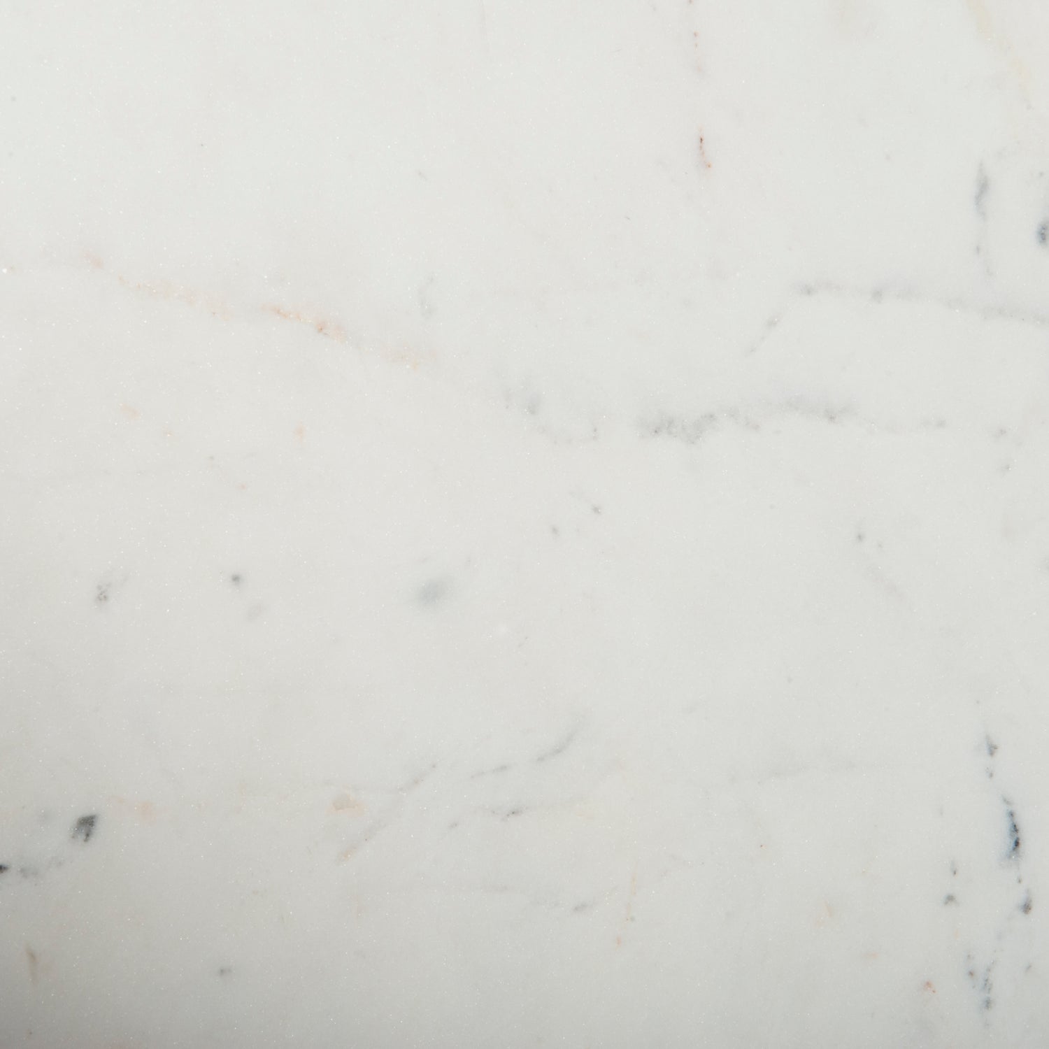 Polished White Marble with Raw Brass | Helen End Table | Valley Ridge Furniture