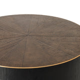 Ebony & Bright Brass | Perry Coffee Table | Valley Ridge Furniture