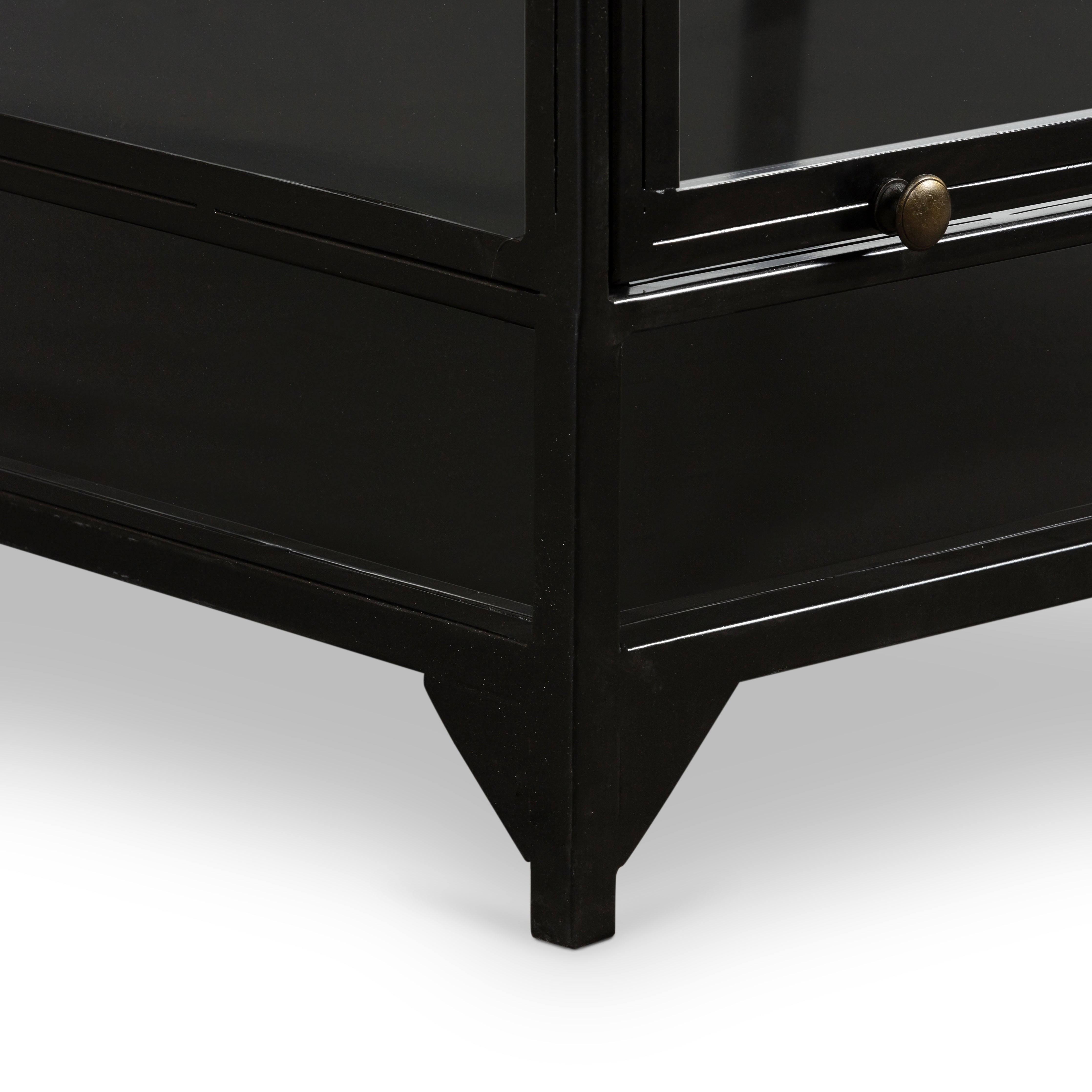 Black Iron with Tempered Glass | Shadow Box Coffee Table | Valley Ridge Furniture