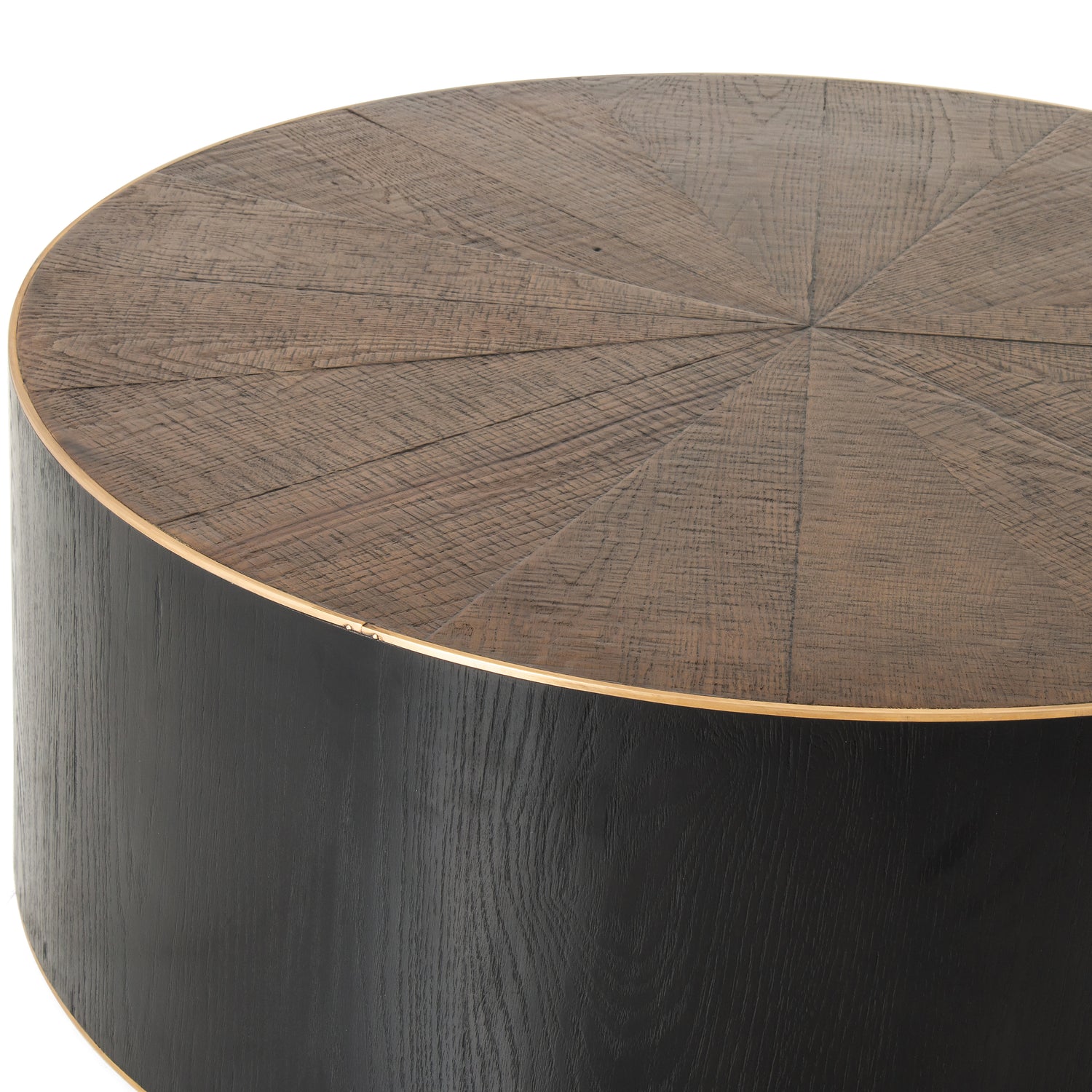 Ebony & Bright Brass | Perry Coffee Table | Valley Ridge Furniture